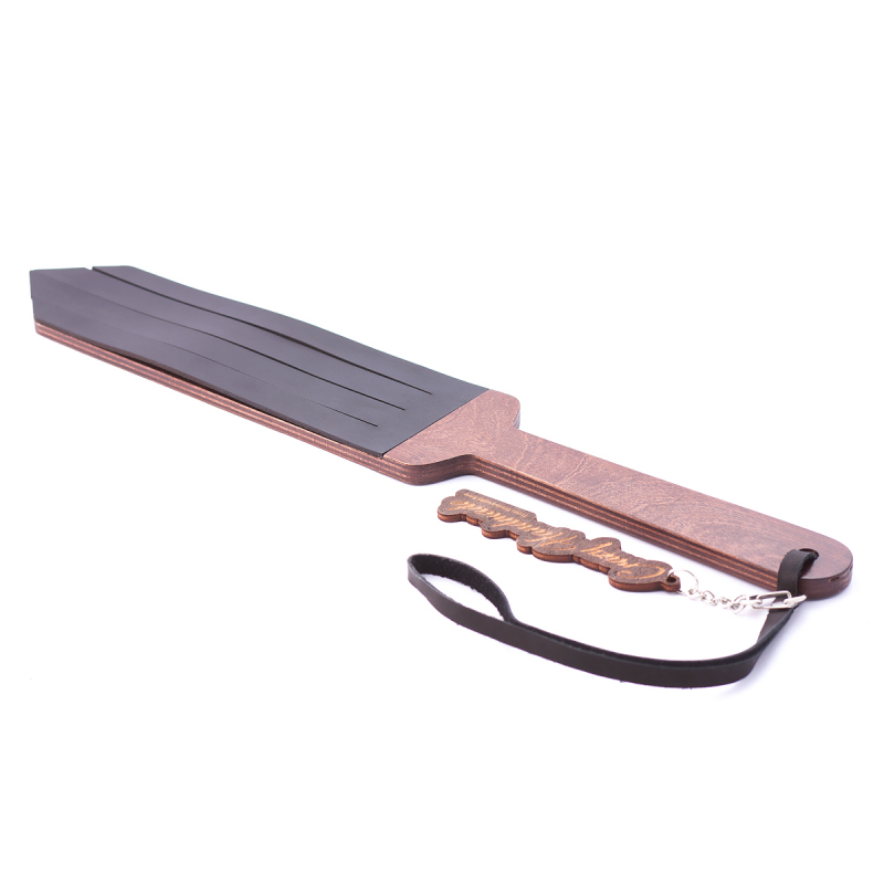 Паддл твердый фигурный "Crazy Handmade" дерево с покрытием из кожи 